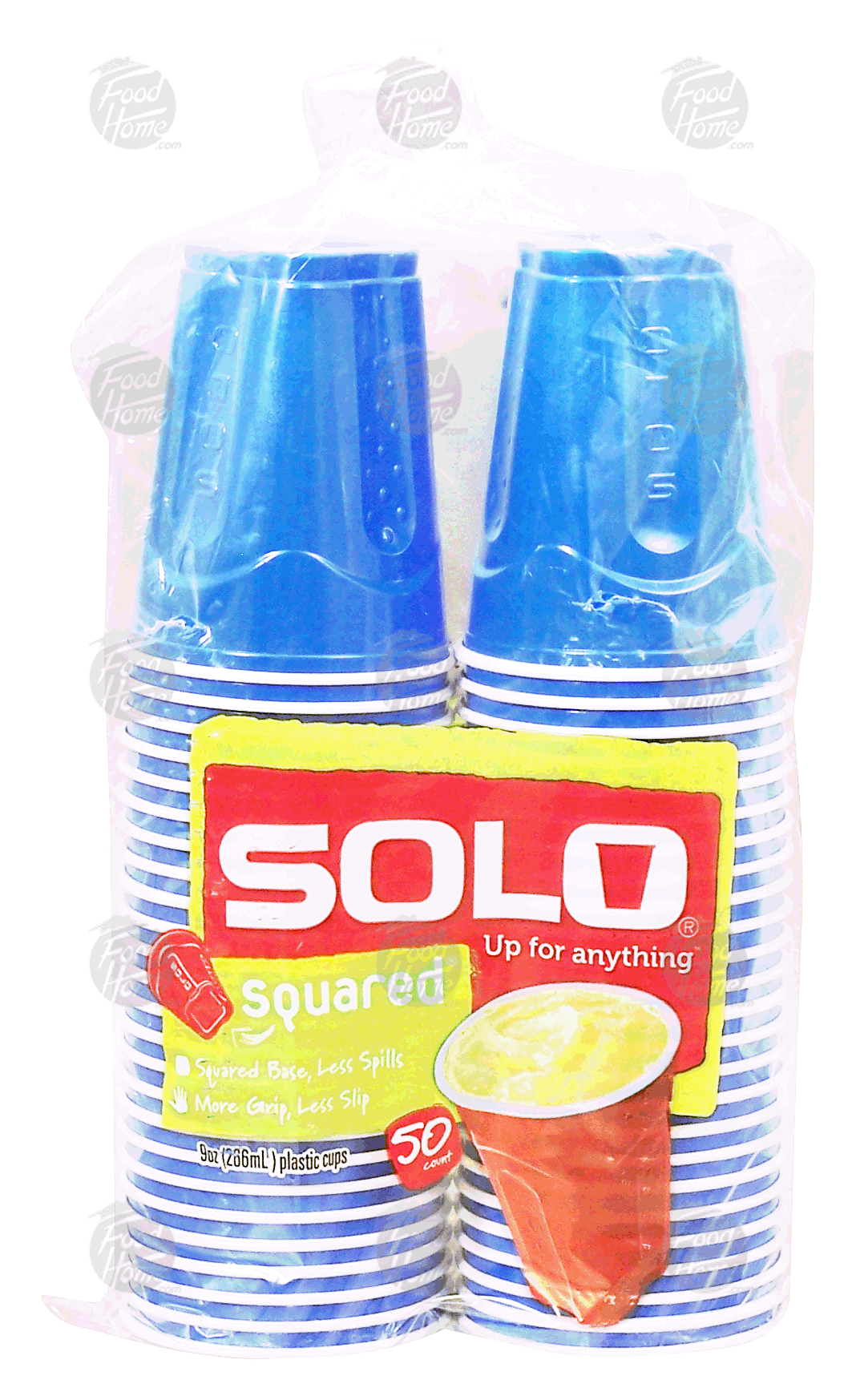 Solo  9 ounce plastic cups with grip contour, squared Full-Size Picture